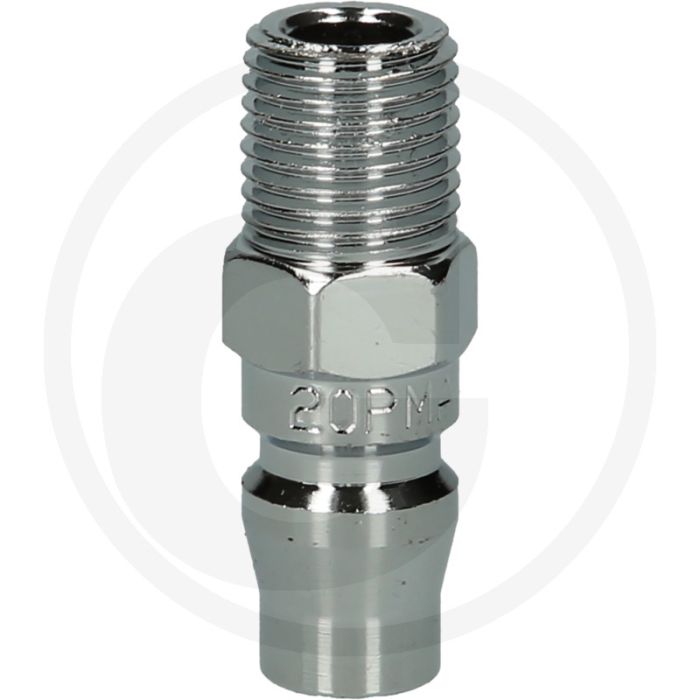 Ks tools metall-stecknippel, 1/4"ag, asien - staal, vernikkeld, 7,75 mm, 25g Ks tools metall-stecknippel, 1/4"ag, asien - staal, vernikkeld, 7,75 mm, 25g