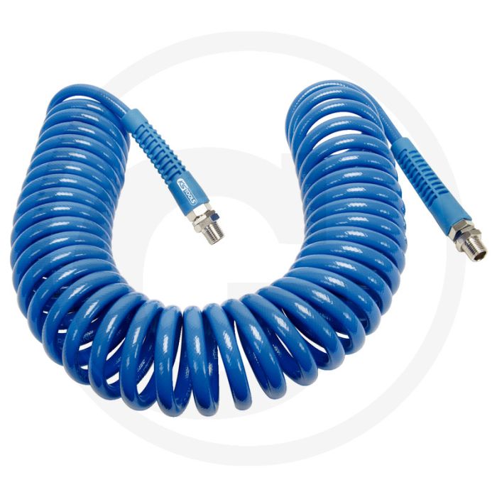Ks tools pu-lucht spiraalslang, Ø 8 mm, 15m lengte, 12 bar max. druk