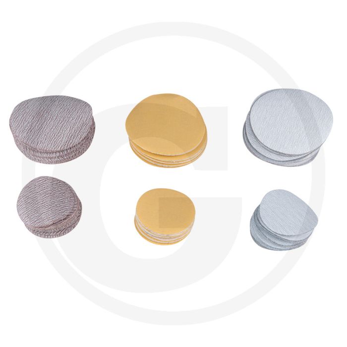 Ks tools schuurpads, korrel 320 Ø 75mm, 10 per pak - voor het gladmaken en breken van kanten - Ø 75mm