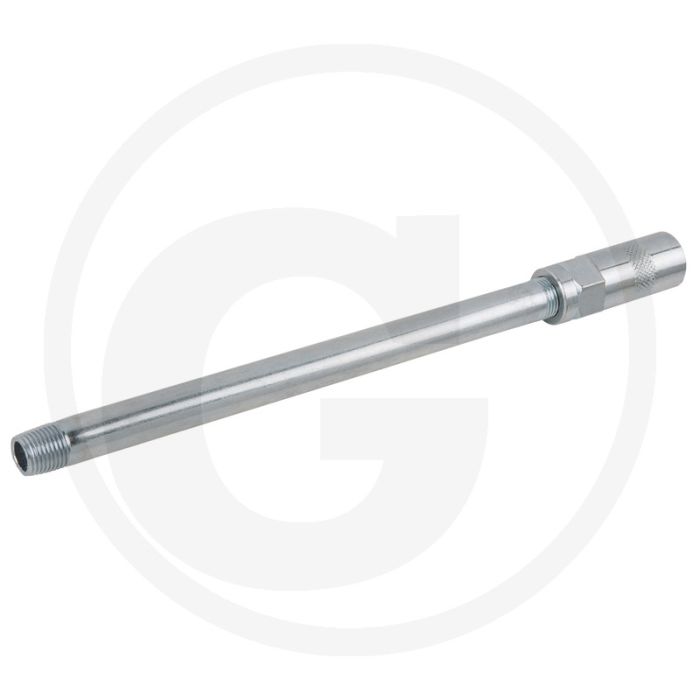 Ks tools inspuit-verlengstuk,160 mm 160 mm - metall, vierbacken-düse, voor handelsübliche fettpressen
