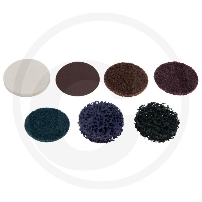 Ks tools schuurpads, Ø 50mm, korrel 80, 10 per pak - voor het gladmaken en breken van kanten Ks tools schuurpads, Ø 50mm, korrel 80, 10 per pak - voor het gladmaken en breken van kanten