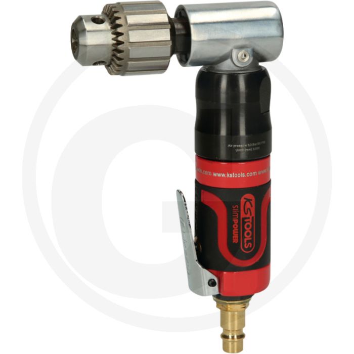 Ks tools 3/8"slimpower mini-druckluft-winkelbohrmaschine - abgewinkelte ausführung