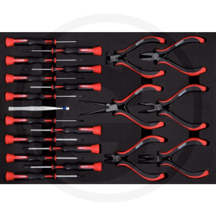 Ks tools esd elektronik set, 21-teilig mit feinmechanik-schraubendrehern und pinzette