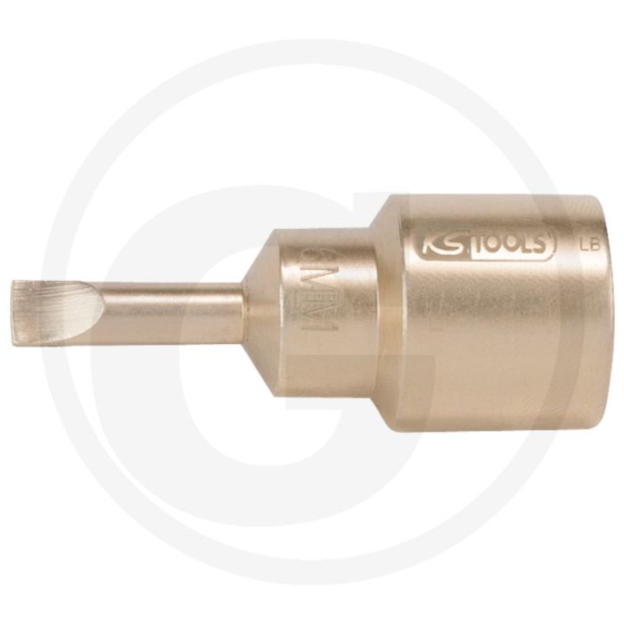 Ks tools bronze bit-stecknuss 1/2" schlitz 8 mm - vonkvrije, korrosiebestendige dopsleutel Ks tools bronze bit-stecknuss 1/2" schlitz 8 mm - vonkvrije, korrosiebestendige dopsleutel