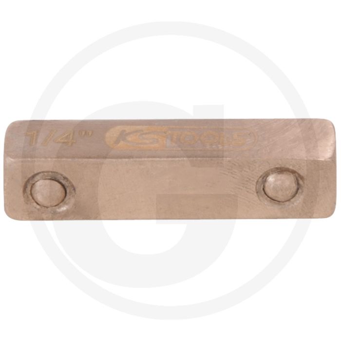Ks tools ks tools beryllium connection square 1/4" - funkenfreier, explosionsgeschützter Steckschlüssel (6,5x6,5x25mm) Ks tools ks tools beryllium connection square 1/4" - funkenfreier, explosionsgeschützter Steckschlüssel (6,5x6,5x25mm)