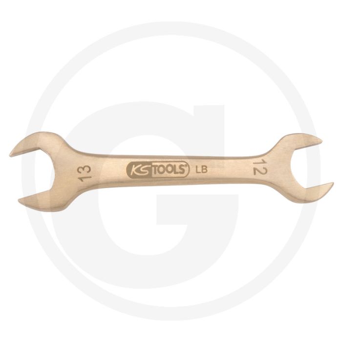 Ks tools bronze blech-doppelmaulschlüssel 1/4x9/32" - funkenfrei, korrosionsbeständig, 80mm