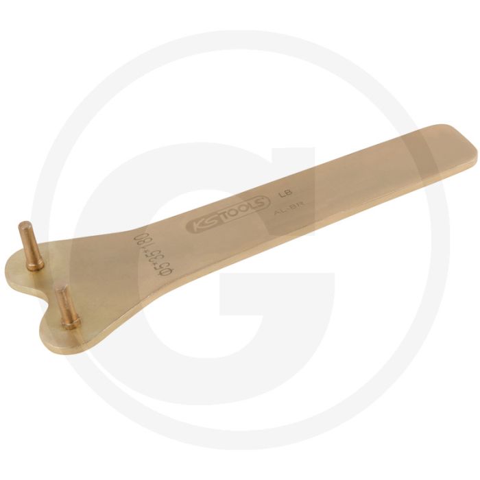 Ks tools bronze stirnlochschlüssel 35 mm - vonkvrij, explosiebestendig, corrosiebestendig - 52x7x200mm