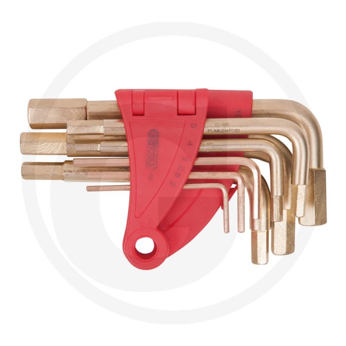 Ks tools bronze innensechskant-winkelstiftschlüssel - 6-kant, kurz, funkenfrei, korrosionsbeständig, 70x25x120mm Ks tools bronze innensechskant-winkelstiftschlüssel - 6-kant, kurz, funkenfrei, korrosionsbeständig, 70x25x120mm