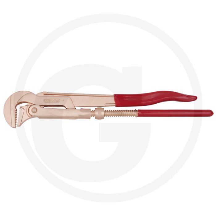 Ks tools beryllium rohrzange, schwedisches modell - 90° gewinkelt, funkenfrei, explosionsgeschützt, korrosionsbeständig, sehr bruchfest - 90x21x440mm Ks tools beryllium rohrzange, schwedisches modell - 90° gewinkelt, funkenfrei, explosionsgeschützt, korrosionsbeständig, sehr bruchfest - 90x21x440mm