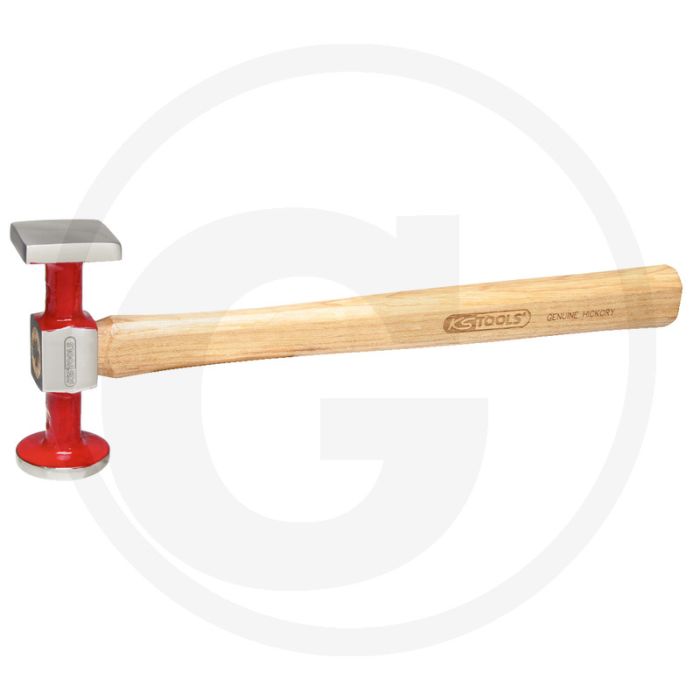 Ks tools uitdeukhamer, standaard, bolle kop, groo - vlakke rechthoekige oppervlak 38 x 38 mm