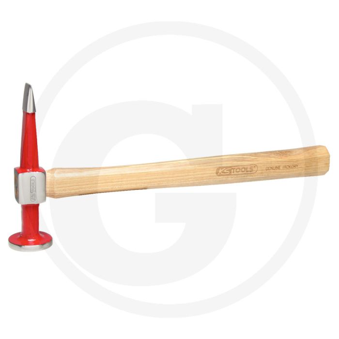 Ks tools uitdeukhamer, rechte kop, rond / platte - rond / spits, 460 gram Ks tools uitdeukhamer, rechte kop, rond / platte - rond / spits, 460 gram