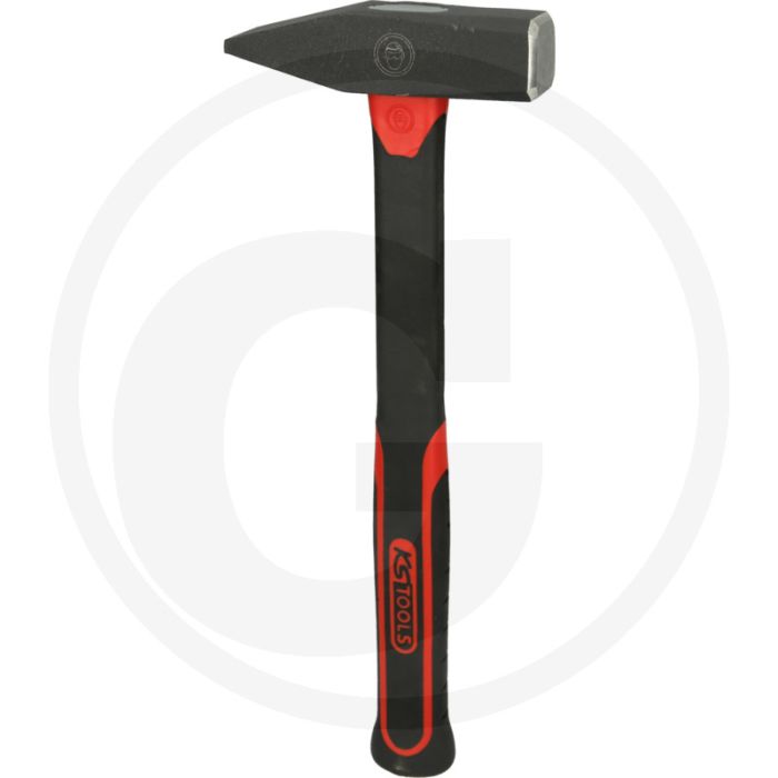 Ks tools schlosserhammer mit fiberglasstiel, 600g - geschmiedete ausführung, induktiv gehärtete schlagflächenrandzonen Ks tools schlosserhammer mit fiberglasstiel, 600g - geschmiedete ausführung, induktiv gehärtete schlagflächenrandzonen