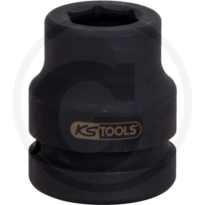 Ks tools 1" bit-dopsleutel binnenzeskant, kracht, kort, 22 mm - super chroom-molybdeenstaal
