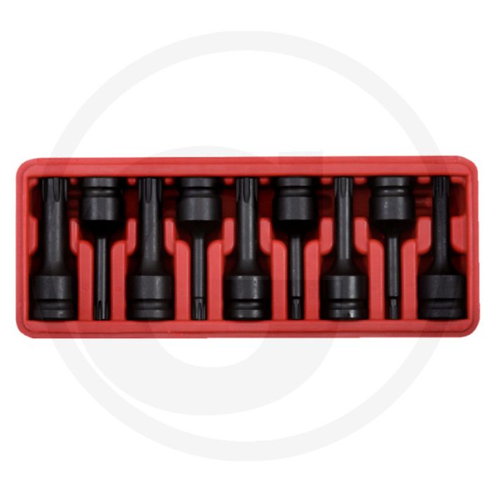 Ks tools 1/2" Bit-Steckschlüssel für ribe®-Schrauben, lang, 9-teilig, m5-m14 - Super Chrom-Molybdän-Stahl Ks tools 1/2" Bit-Steckschlüssel für ribe®-Schrauben, lang, 9-teilig, m5-m14 - Super Chrom-Molybdän-Stahl