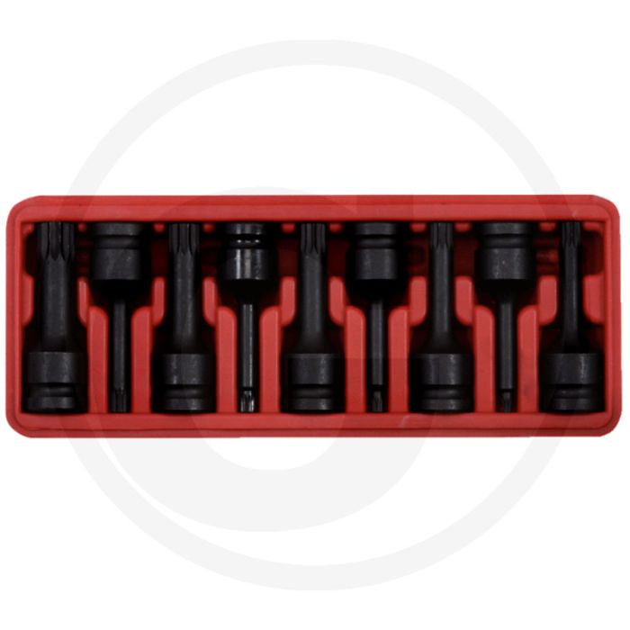 Ks tools Jeu de clés à douilles 1/2" pour vis polytooth (xzn®), puissance, 9 pièces, m4-m16, modèle long Ks tools Jeu de clés à douilles 1/2" pour vis polytooth (xzn®), puissance, 9 pièces, m4-m16, modèle long