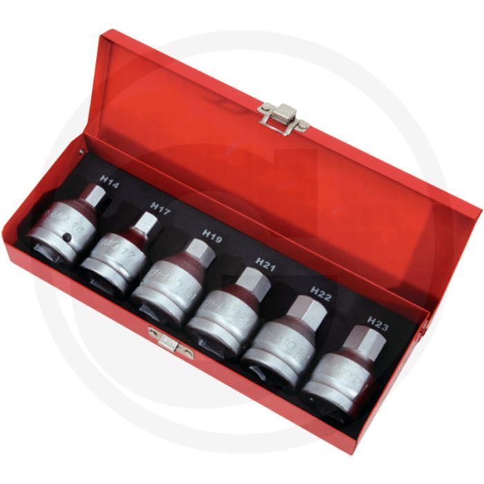 Ks tools 3/4" Kraft-Steckschlüssel-Bitsatz 6-teilig für Innensechskant-Bolzen Ks tools 3/4" Kraft-Steckschlüssel-Bitsatz 6-teilig für Innensechskant-Bolzen