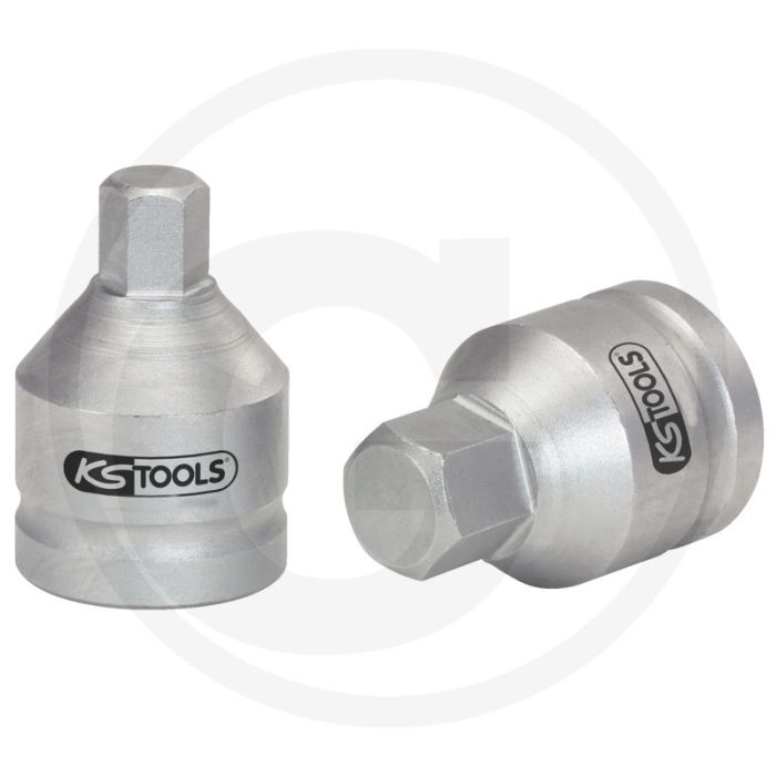 Ks tools 3/4" bit-dopsleutel voor binnenzeskant-schroeven, kracht, kort, 22 mm - super chroom-molybdeenstaal Ks tools 3/4" bit-dopsleutel voor binnenzeskant-schroeven, kracht, kort, 22 mm - super chroom-molybdeenstaal