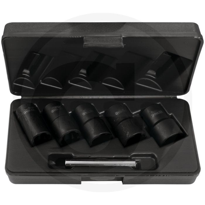Ks tools 1/2" Spiralprofil-Steckschlüssel-Satz, 6-teilig, 19-25 mm - kraftvolle Verbindung, Spezialprofil, 6-teilig. Ks tools 1/2" Spiralprofil-Steckschlüssel-Satz, 6-teilig, 19-25 mm - kraftvolle Verbindung, Spezialprofil, 6-teilig.