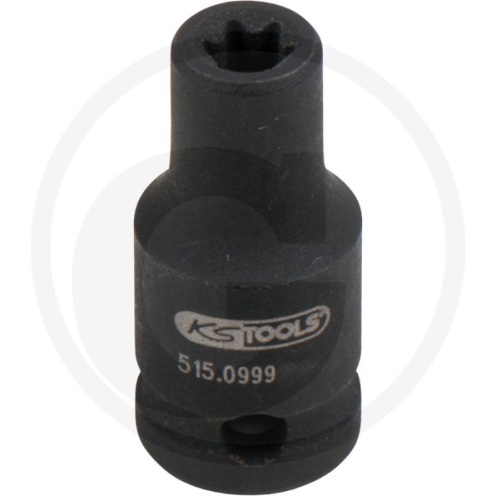Ks tools 1/4 tx-e-kraft-stecknuss, kurz, e5 - chrom-molybdän stahl, e-torx®, 6mm diepte Ks tools 1/4 tx-e-kraft-stecknuss, kurz, e5 - chrom-molybdän stahl, e-torx®, 6mm diepte
