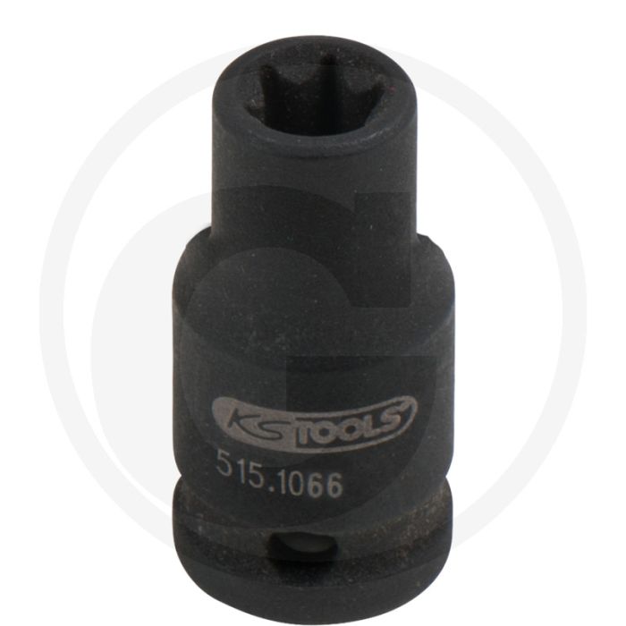 Ks tools 1/4 tx-e-kraft-stecknuss, kurz, e6 - chrom-molybdän stahl, e-torx®, 7mm diepte Ks tools 1/4 tx-e-kraft-stecknuss, kurz, e6 - chrom-molybdän stahl, e-torx®, 7mm diepte
