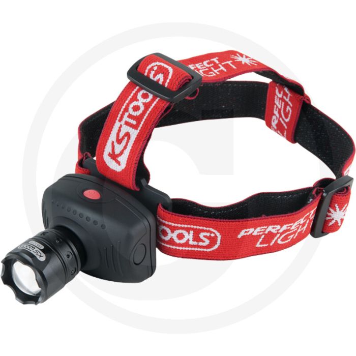 Ks tools cree hoofdlamp met focus - 140 lumen, 100m bereik, ipx3 Ks tools cree hoofdlamp met focus - 140 lumen, 100m bereik, ipx3