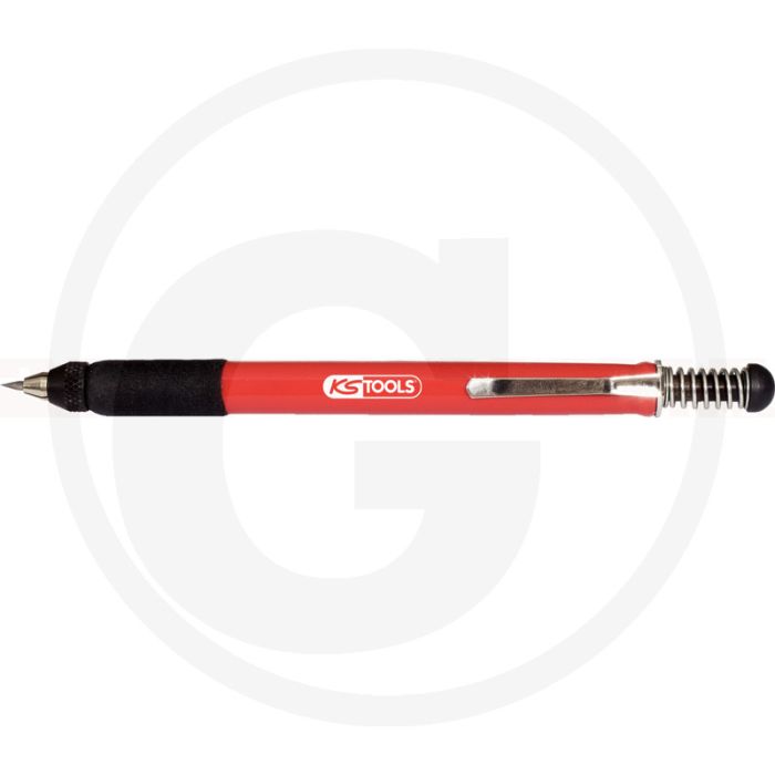 Ks tools kraspen in balpenvorm, 150 mm met geharde uitwisselbare punt, metalen behuizing met bevestigingsclip - geharde hartmetallspitze Ks tools kraspen in balpenvorm, 150 mm met geharde uitwisselbare punt, metalen behuizing met bevestigingsclip - geharde hartmetallspitze