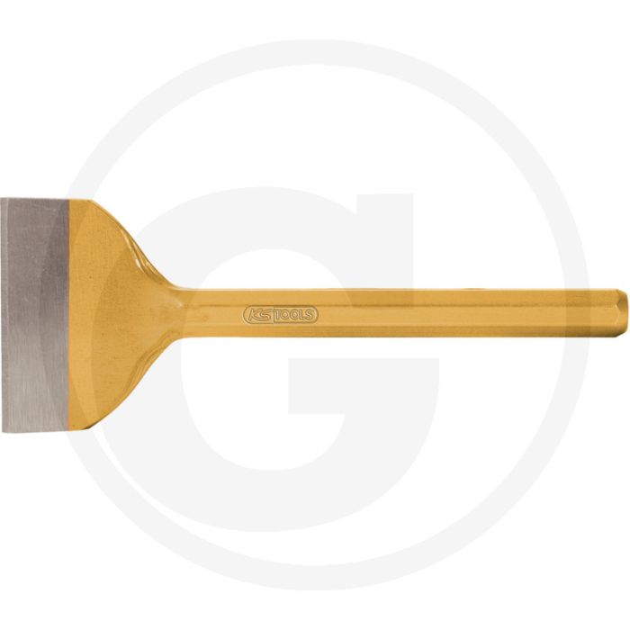 Ks tools voegenbeitel, flach oval, 250x60 mm - gehard en nachslijpbaar