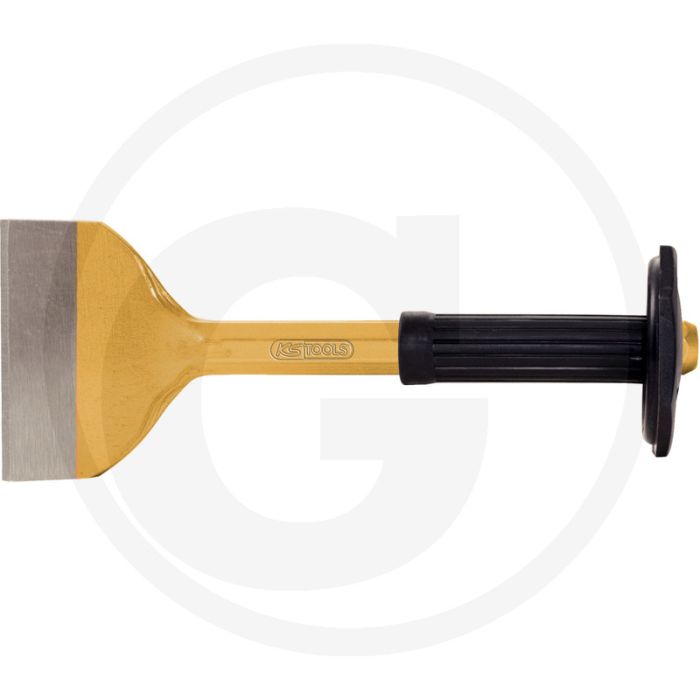 Ks tools voegenbeitel met handbescherming, flach oval, 250x50 mm - geharde uitvoering Ks tools voegenbeitel met handbescherming, flach oval, 250x50 mm - geharde uitvoering