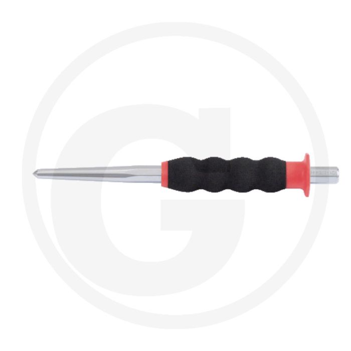 Ks tools centerpons met veiligheidshandgreep, 8-kant, 30x30x210mm, geharde uitvoering Ks tools centerpons met veiligheidshandgreep, 8-kant, 30x30x210mm, geharde uitvoering