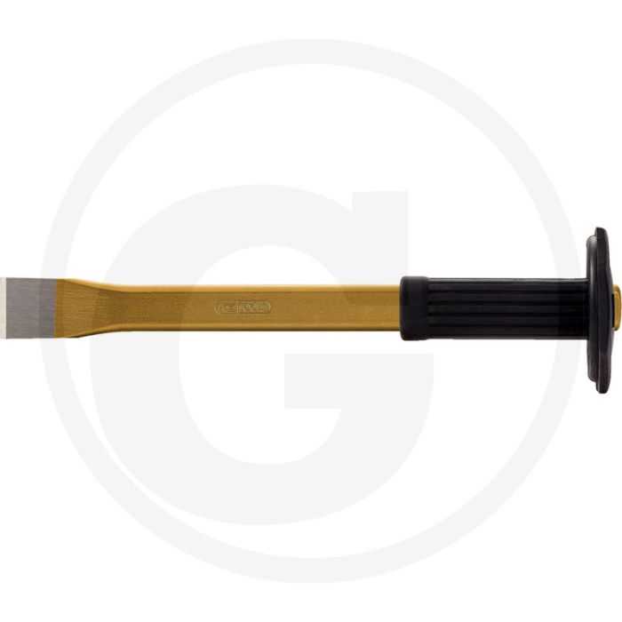 Ks tools metselaarsbeitel met handbescherming, flach oval, 27x250 mm - gehard din 7254 form a Ks tools metselaarsbeitel met handbescherming, flach oval, 27x250 mm - gehard din 7254 form a
