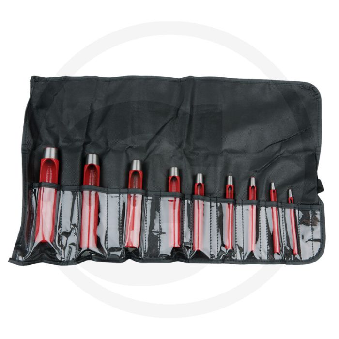 Ks tools stempelsatz, 9-teilig din 7200 form b - geschmiedet - rot lackiert Ks tools stempelsatz, 9-teilig din 7200 form b - geschmiedet - rot lackiert