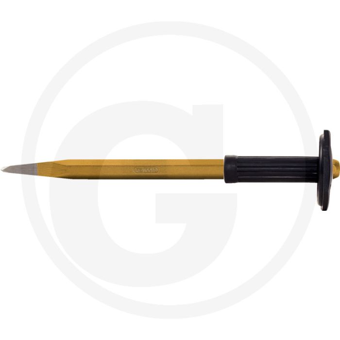 Ks tools Spitzmeißel mit Handschutz, 8-seitig, 20x1000 mm - gehärteter Schlagkopf Ks tools Spitzmeißel mit Handschutz, 8-seitig, 20x1000 mm - gehärteter Schlagkopf
