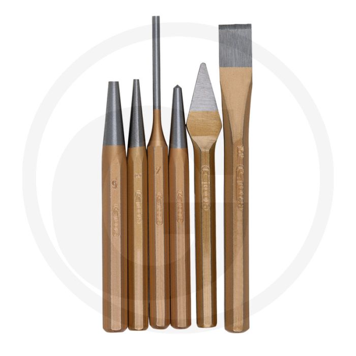 Ks tools combi-gereedschapset, 6-dlg, in kunststo - gehard en gelakt