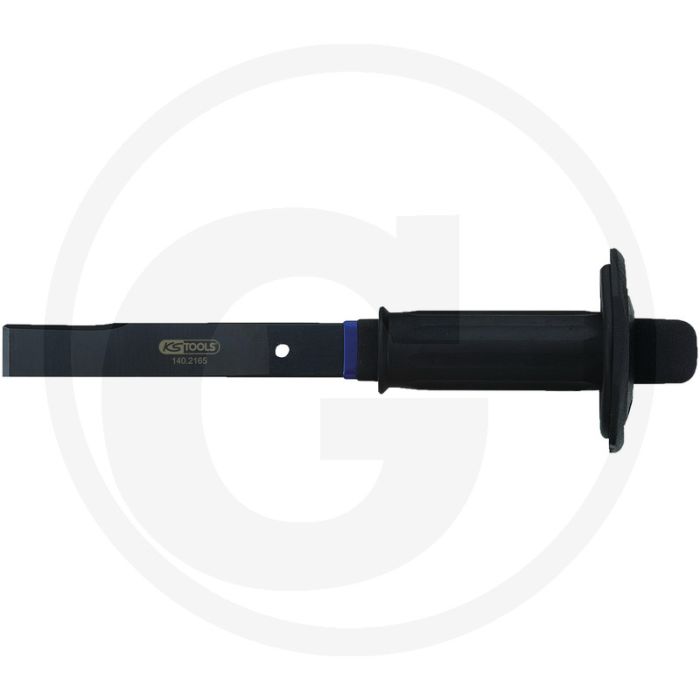 Ks tools carroseriebeitel met handbescherming, 300 mm - din 7255, flach-ovale form, nachschleifbare schneide Ks tools carroseriebeitel met handbescherming, 300 mm - din 7255, flach-ovale form, nachschleifbare schneide