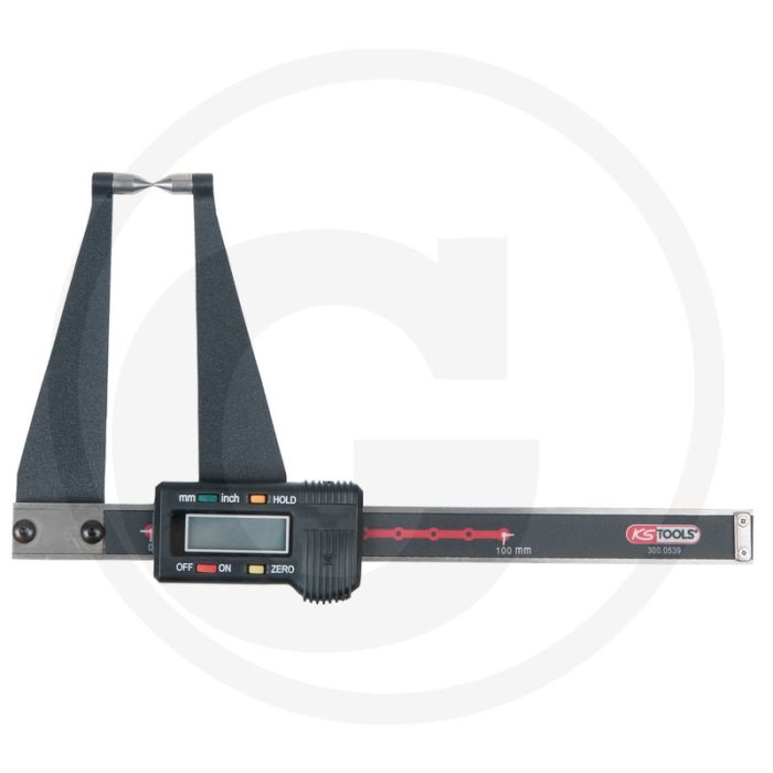 Ks tools digitaler bremssattel für bremsscheiben, tr - edelstahl, lcd-anzeige, hold-taste