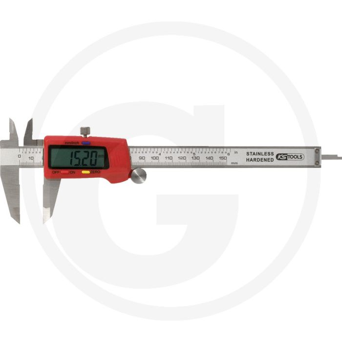 Ks tools digitale schuifmaat, 0 - 150 mm, lcd-display, roestvrij staal Ks tools digitale schuifmaat, 0 - 150 mm, lcd-display, roestvrij staal