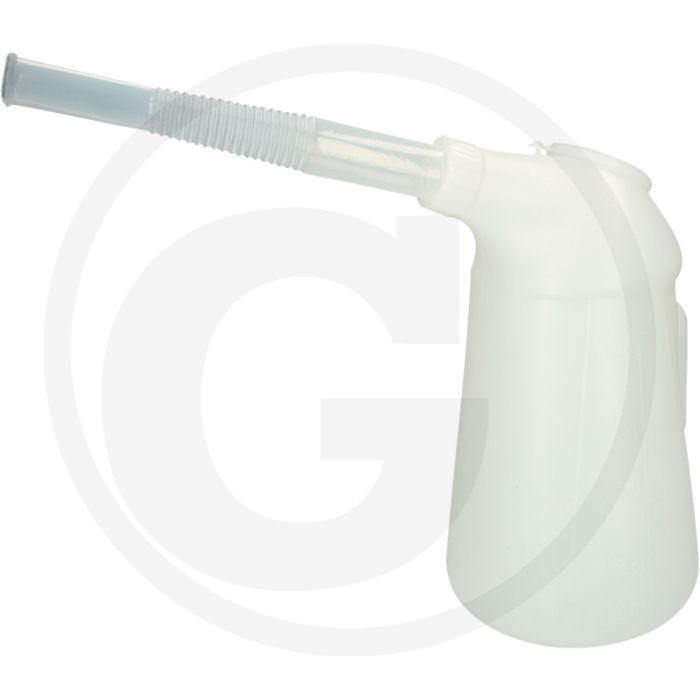 Ks tools messbecher mit flexiblem auslauf, 5 liter - flexibler trichterförmiger auslauf, bruchfest, standfest