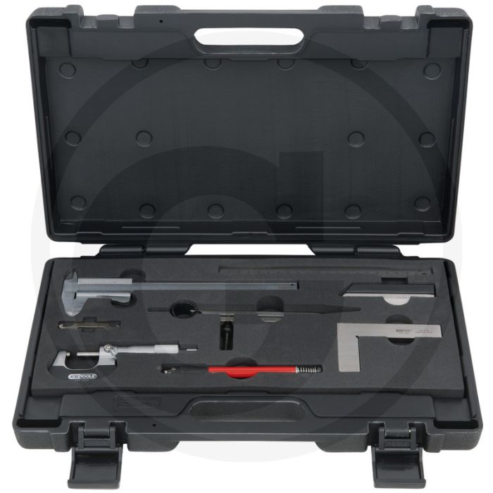 Ks tools meetapparatuurset, 7-dlg - inclusief schaumstoffeinlage - 420x65x270mm, rvs - 1700g Ks tools meetapparatuurset, 7-dlg - inclusief schaumstoffeinlage - 420x65x270mm, rvs - 1700g