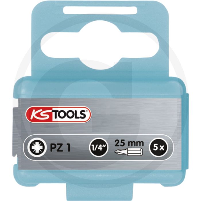 Ks tools 1/4" inoxplus® bit für kreuzschlitz-schrauben pz, 25mm, pz1 - edelstahl, 7x7x25mm, din 3126 iso 1173 c 6,3 Ks tools 1/4" inoxplus® bit für kreuzschlitz-schrauben pz, 25mm, pz1 - edelstahl, 7x7x25mm, din 3126 iso 1173 c 6,3