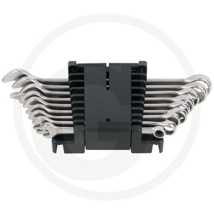 Ks tools edelstahl ringmaulschlüssel-satz, abgewi 9-teilig - rvs, din 3113, 15° bekhoek Ks tools edelstahl ringmaulschlüssel-satz, abgewi 9-teilig - rvs, din 3113, 15° bekhoek