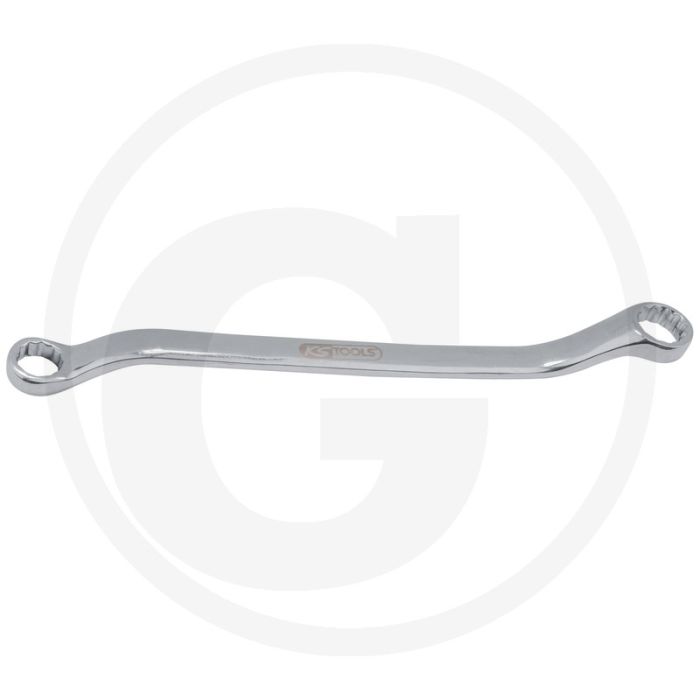 Ks tools edelstahl doppelringschlüssel, gekröpft, 14x17mm flanktraction-profil
