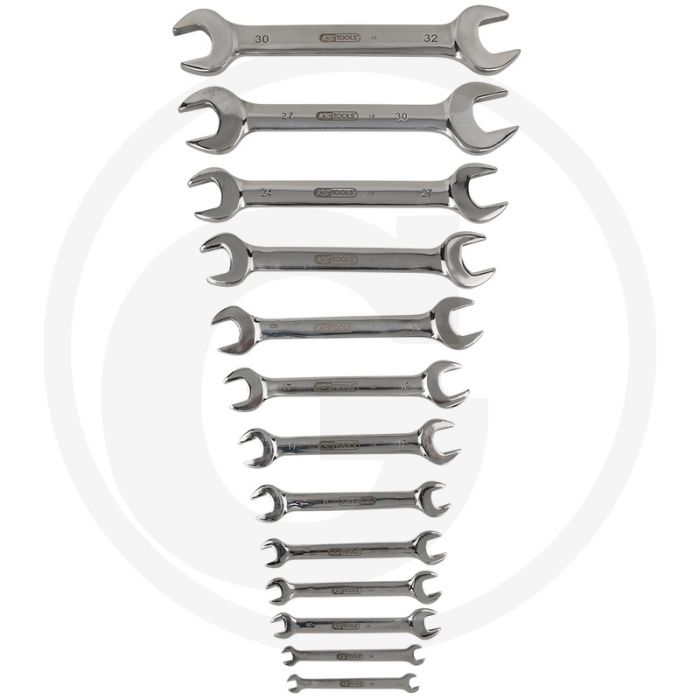 Ks tools edelstahl doppelmaulschlüssel-satz, 13-t. - 15° bekhoek