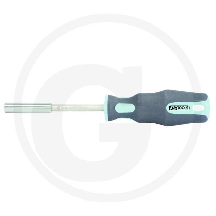 Ks tools 1/4" edelstahl bit-schraubendreher, 206mm - rvs, 2-komponentengriff, lange lebensdauer