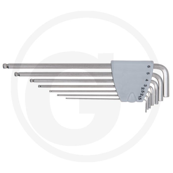 Ks tools edelstahl innen6kant-winkelstiftschlüsse - extra lange ausführung Ks tools edelstahl innen6kant-winkelstiftschlüsse - extra lange ausführung