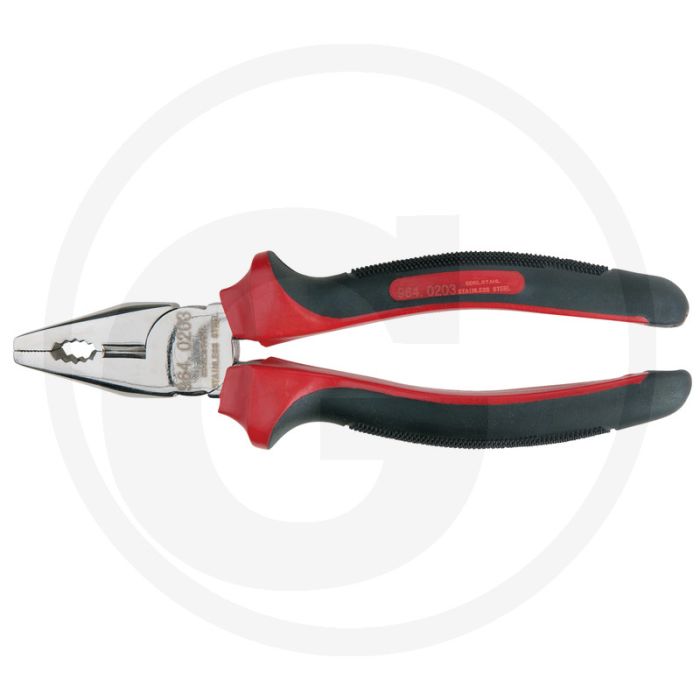 Ks tools edelstahl kombinationszange, 200mm - lange schneiden, draht geeignet, 2-komponentengriff