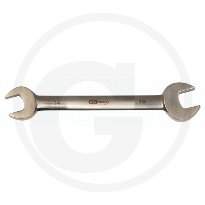 Ks tools titanium+ dubbele steeksleutel,6x7 mm - 100% antimagnetisch, lichtgewicht, roestvrij - din 3110 conform Ks tools titanium+ dubbele steeksleutel,6x7 mm - 100% antimagnetisch, lichtgewicht, roestvrij - din 3110 conform