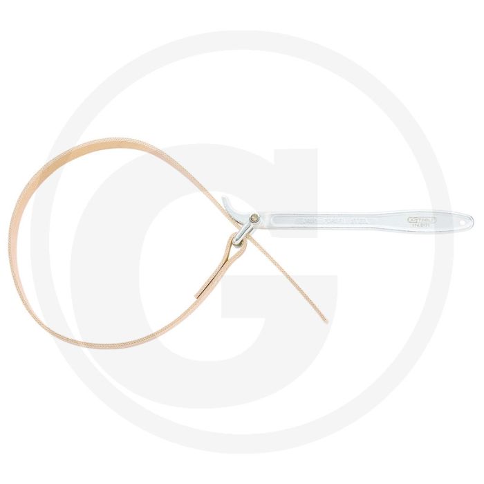 Ks tools bandsleutel, 240 mm mit metallgriff, für schwer zugängliche stellen, kunststoffrohre, verchromt, chrom vanadium