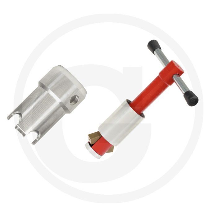 Ks tools Ablaufgarnitur für Badewanne, 2-teilig - halter und ausdrehwerkzeuge für excenter- und standardablaufventile - 180x43x270mm Ks tools Ablaufgarnitur für Badewanne, 2-teilig - halter und ausdrehwerkzeuge für excenter- und standardablaufventile - 180x43x270mm