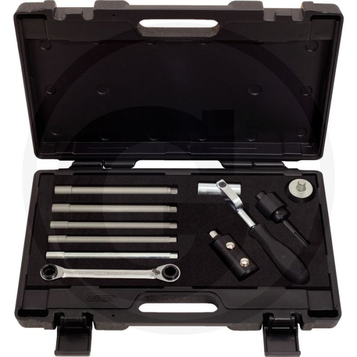 Ks tools sanitair-montageset, 10-delig - optimaal voor beperkte ruimtes Ks tools sanitair-montageset, 10-delig - optimaal voor beperkte ruimtes