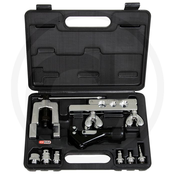 Ks tools jeu de brides et manchons chauffants 1/8"-3/4", 10 pièces - pour tubes en cuivre, laiton, aluminium et acier Ks tools jeu de brides et manchons chauffants 1/8"-3/4", 10 pièces - pour tubes en cuivre, laiton, aluminium et acier